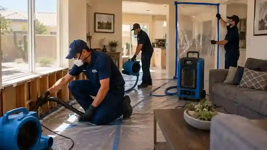 Black mold removal specialist in a Chandler AZ property